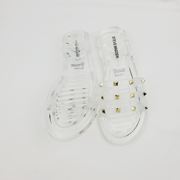 Steve madden clear studded slide Sandals - Picture 4 of 8
